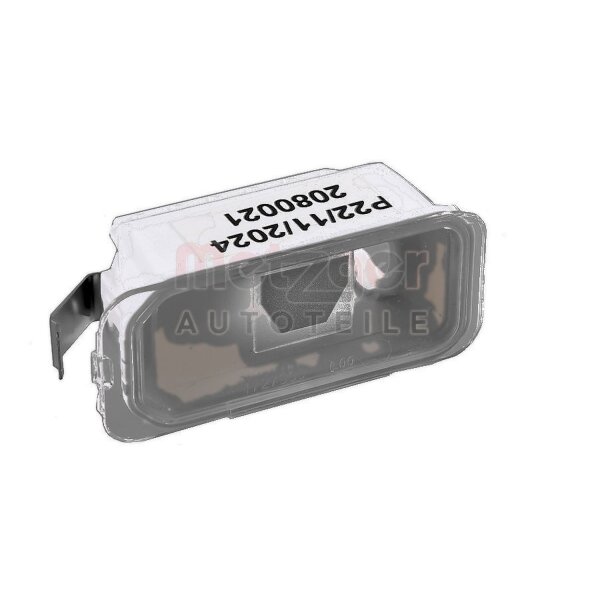 Licence Plate Light right W5W crystal clear METZGER for e.g. FORD MONDEO