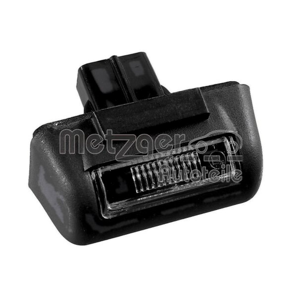 Licence Plate Light right top W5W crystal clear METZGER for e.g. FORD TRANSIT