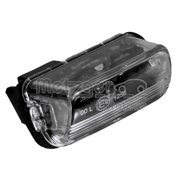 Licence Plate Light right W5W crystal clear METZGER for e.g. PEUGEOT PARTNER