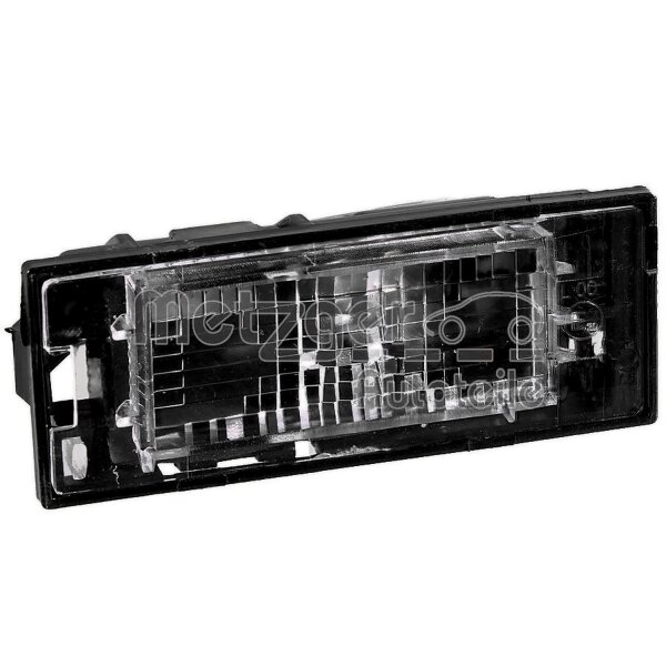 Licence Plate Light right W5W crystal clear METZGER for e.g. RENAULT CLIO