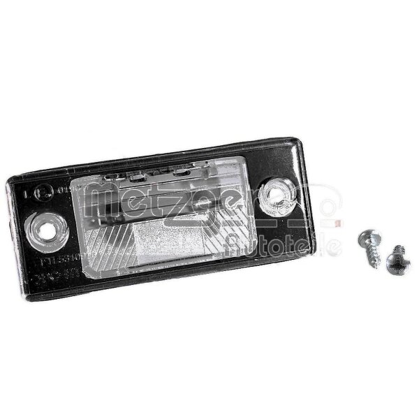 Licence Plate Light right C5W crystal clear with Bulb METZGER for e.g. VW BORA