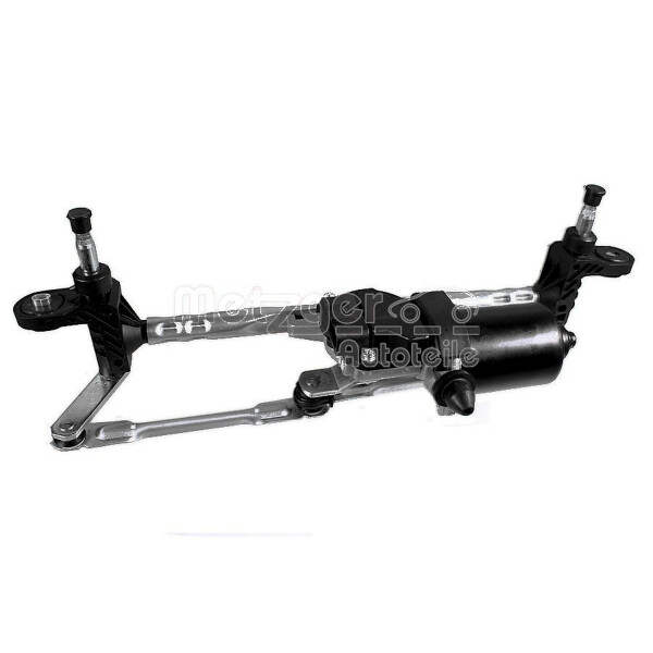 Wiper Linkage front electric motor for left-hand drive METZGER for e.g. FIAT 500