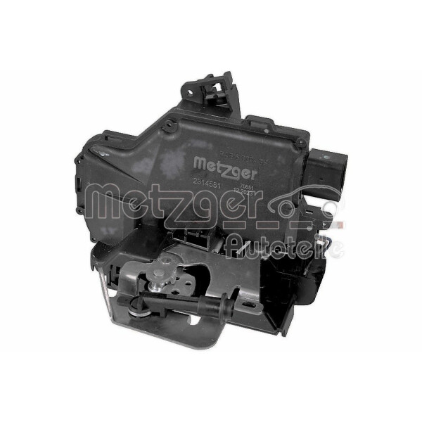 Door Lock front right with central locking METZGER for e.g. AUDI A4