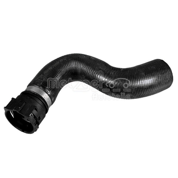 Radiator Hose top left from radiator to water pipe METZGER for e.g. AUDI A4