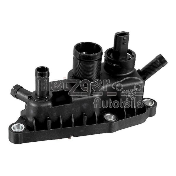 Kühlmittelflansch mit Temperatursensor METZGER für u.a. RENAULT TWINGO