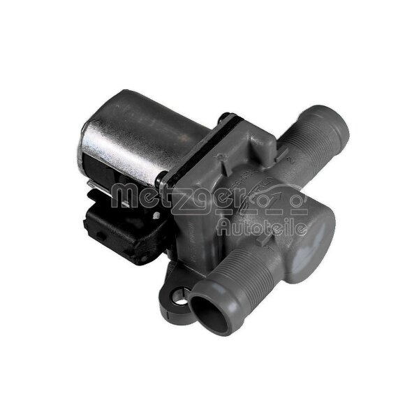 Coolant Control Valve shut-off 2-connections 2-pole METZGER for e.g. RENAULT
