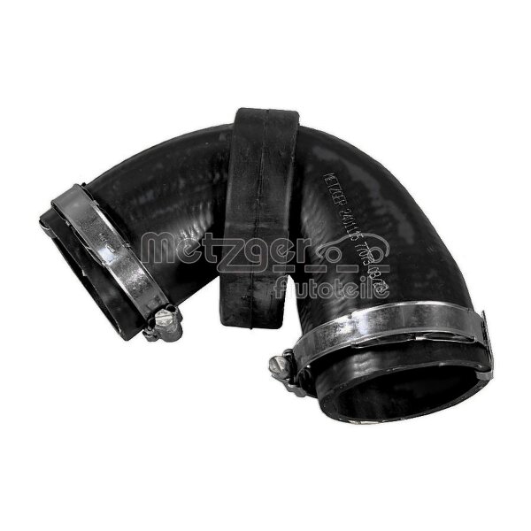 Ladeluftschlauch oben mit Schellen METZGER passend für u.a. AUDI A6