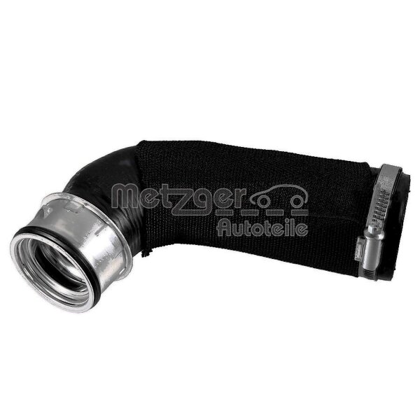Charge Air Hose top with clamp METZGER IAM-Expertise suitable for e.g. VW POLO