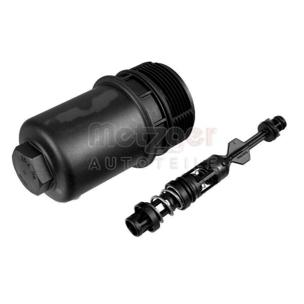 Cap Oil Filter Housing plastic without oil filter METZGER for e.g. AUDI A5