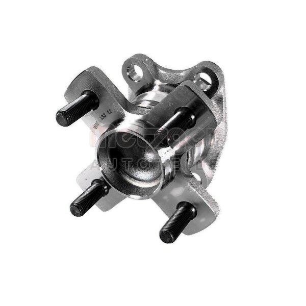 Wheel Bearing Set rear right with ABS sensor Ø 136 mm METZGER for e.g. TOYOTA IQ