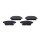 Brake pad set front discs 18.5 mm VALEO for e.g. OPEL AMPERA