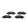 Brake pad set front discs 17 mm VALEO for FORD TRANSIT and others