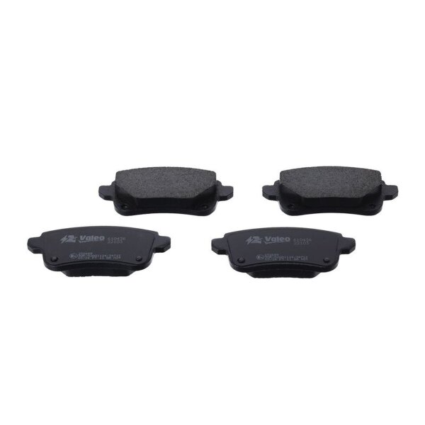 Brake pad set rear discs 16 mm VALEO suitable for e.g. RENAULT GRAND