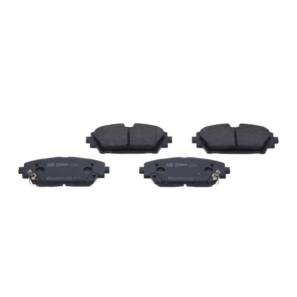 Brake pad set front discs wear-alert 16 mm VALEO for e.g. MAZDA 3