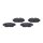 Brake pad set front discs wear-alert 16 mm VALEO for e.g. MAZDA 3