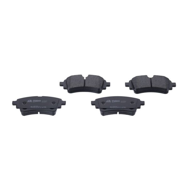 Brake pad set rear discs 17 mm VALEO suitable for e.g. AUDI A6