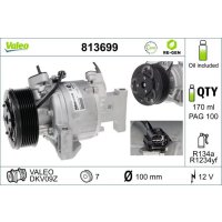 Air conditioning compressor 100mm with PAG compressor oil...