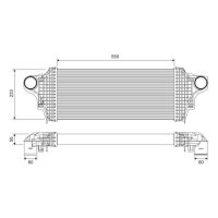 Intercooler VALEO for MERCEDES GL-CLASS (X164)