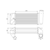 Intercooler VALEO for TOYOTA AURIS (_E18_)