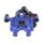 Brake caliper rear axle left Ø 38 mm cast iron blue FTE for e.g. VW GOLF
