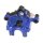 Brake caliper rear axle right Ø 38 mm cast iron blue FTE for e.g. VW GOLF