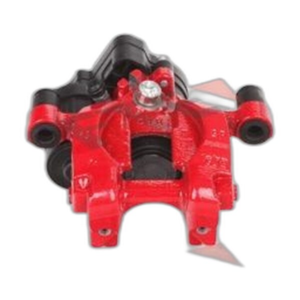 Brake caliper rear axle right Ø 38 mm cast iron red FTE for e.g. VW GOLF