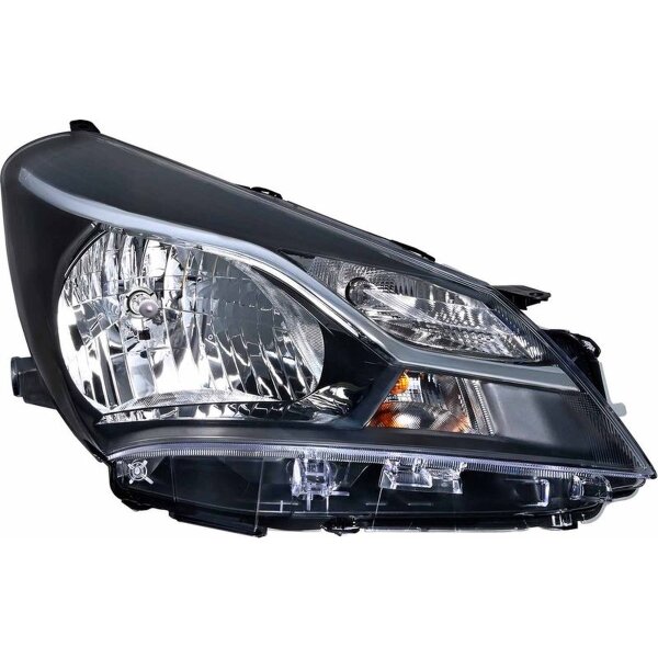 Headlight right 12 V W21/5W halogen HELLA suitable for e.g. TOYOTA YARIS