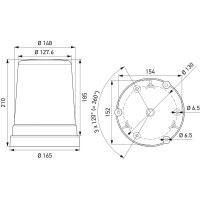 Flashing beacon 24 V LED HELLA