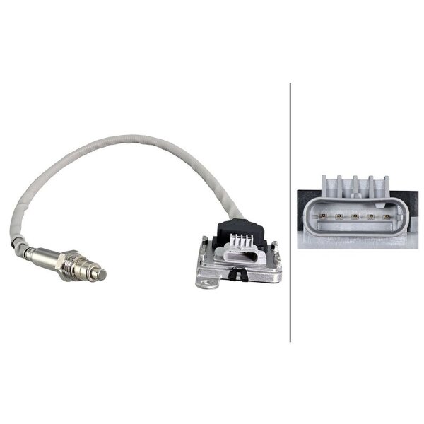 NOx sensor M20X1.5 5-pin 390mm cable HELLA for e.g. CITROËN C5 Aircross