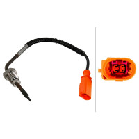 Sensor Exhaust Gas Temperature screwed 2-pin 195 mm cable HELLA for e.g. AUDI A4