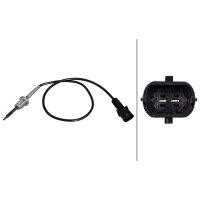 Sensor Exhaust Gas Temperature 2-pin 515 mm cable HELLA for e.g. FIAT DOBLO