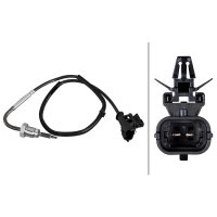 Sensor Exhaust Gas Temperature 2-pin 480 mm cable HELLA for e.g. OPEL ZAFIRA
