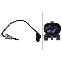 Sensor Exhaust Gas Temperature 2-pin 210 mm cable HELLA for e.g. FIAT DUCATO