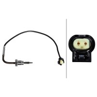 Sensor Abgastemperatur 2-polig 320 mm Kabel HELLA für u.a. MB GL-KLASSE