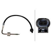 Sensor Abgastemperatur geschraubt 2-polig 320 mm Kabel HELLA für u.a. MB CLS