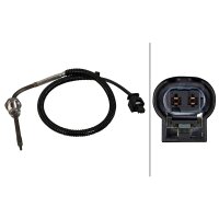 Sensor Exhaust Gas Temperature 2-pin 390 mm cable HELLA for e.g. SMART FORTWO