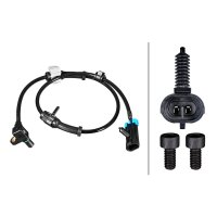Wheel speed 2-pole inductive sensor 715mm cable HELLA for CHEVROLET and others