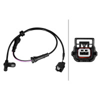 Wheel Speed Sensor 2-pole Hall sensor 734 mm cable HELLA for e.g. NISSAN PULSAR