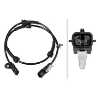 Wheel Speed Sensor 2-pole Hall sensor 625 mm cable HELLA for e.g. NISSAN QASHQAI