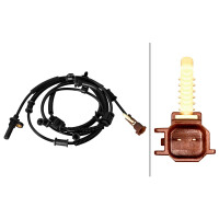 Wheel Speed Sensor 2-pole Hall sensor 2.020 mm cable HELLA for FORD and others