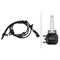 Wheel Speed Sensor 2-pole Hall sensor 1.280 mm cable HELLA for FORD and others