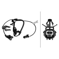 Wheel Speed Sensor 2-pole Hall sensor 1.075 mm cable HELLA for e.g. LEXUS RX