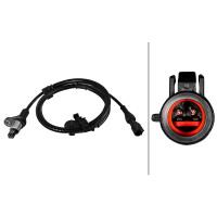 Wheel Speed Sensor 2-pole Hall sensor 1.185 mm cable HELLA for e.g. FORD