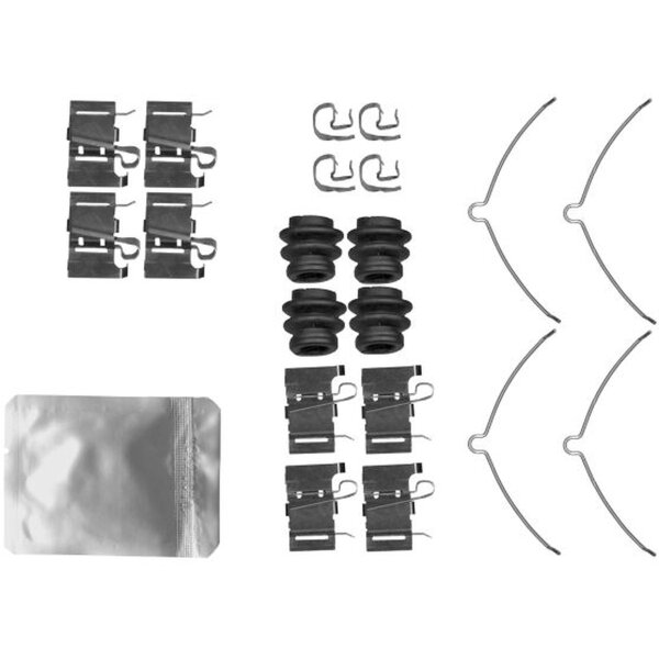 Accessory Kit, Disc Brake Pads 21 pcs. HELLA for e.g. JEEP CHEROKEE