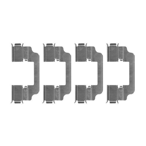 Accessory Kit, Disc Brake Pads 4 pcs. HELLA for e.g. BMW 5 Series