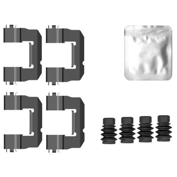 Zubehörsatz Scheibenbremsbelag 9 tlg. HELLA für u.a. OPEL INSIGNIA