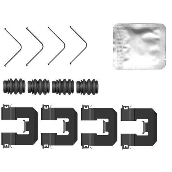 Accessory Kit, Disc Brake Pads 13 pcs. HELLA suitable for VOLVO XC40