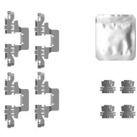 Accessory Kit, Disc Brake Pads 9 pcs. HELLA for e.g. AUDI Q5