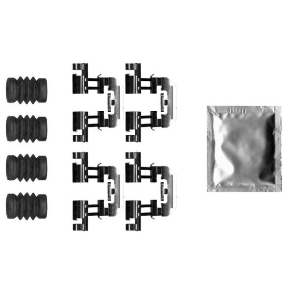 Accessory Kit, Disc Brake Pads 9 pcs. HELLA for e.g. MAZDA 3