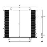 Kondensator Klimaanlage mit Dichtring NRF für u.a. RENAULT TRUCKS